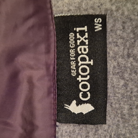 COTOPAXI Teca Grey Striped Fleece Polyester Small Womens Full Zip Casual Jacket - Picture 6 of 8